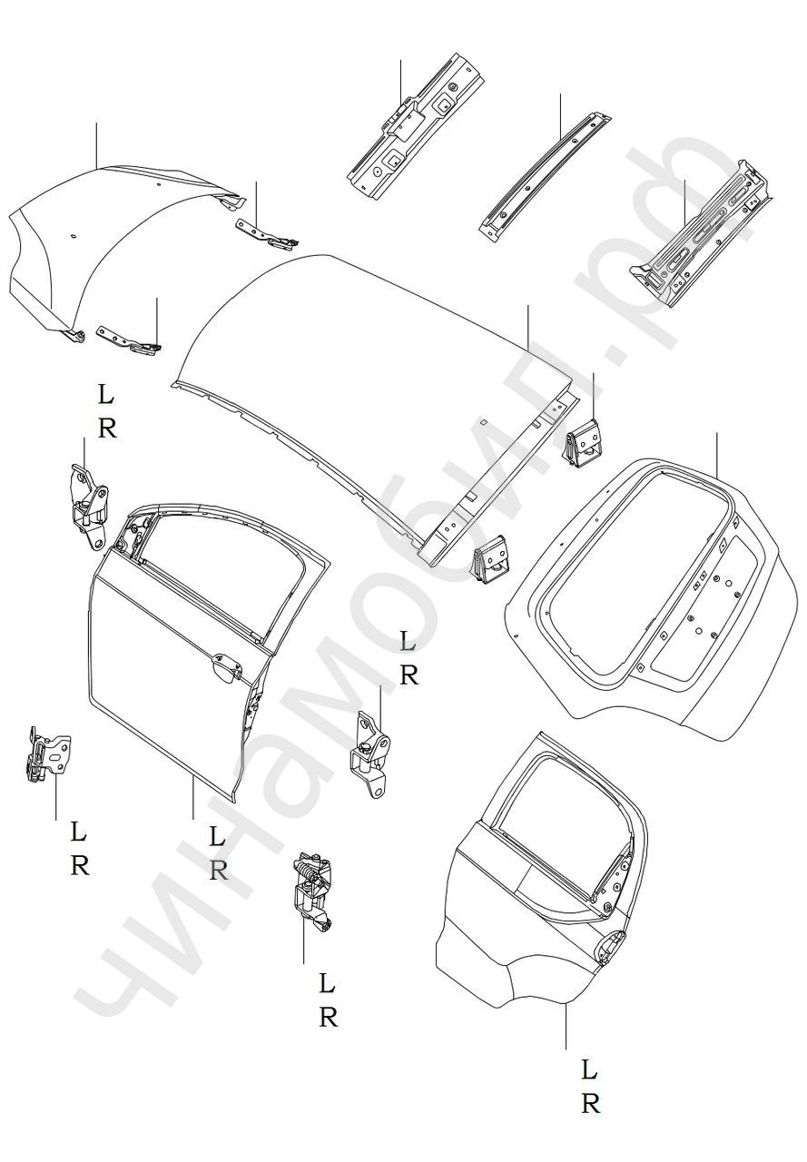 Дверь Передняя Левая Чери Индис