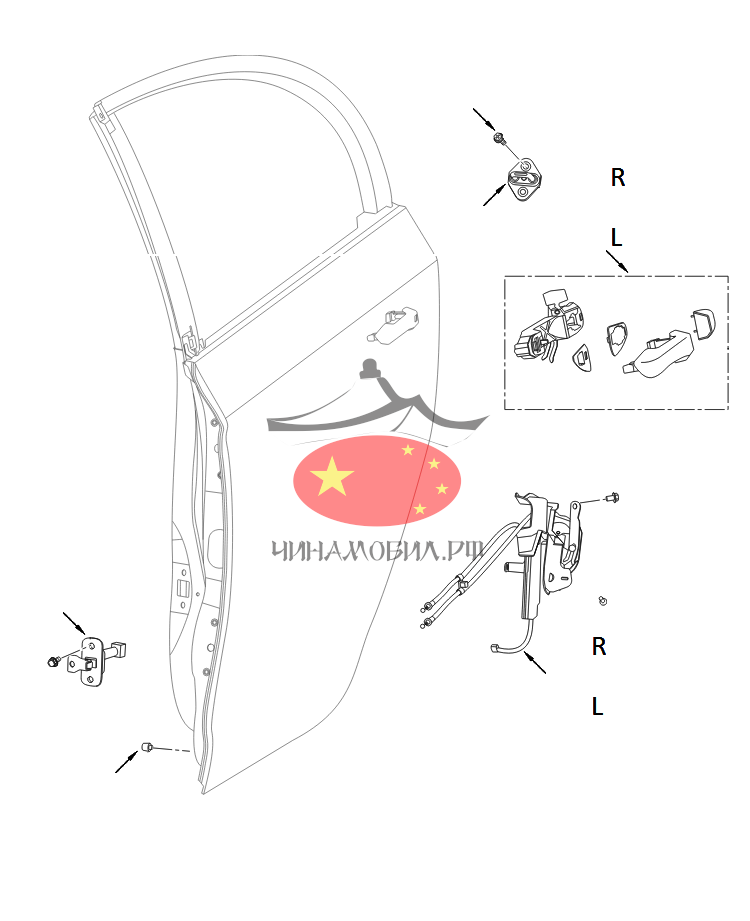 Передние двери Lifan X60