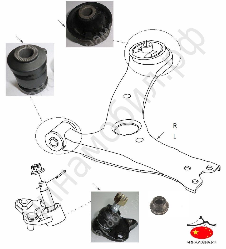 Задний сайлентблок переднего рычага схема