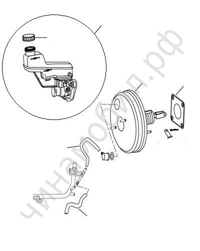 Тормозной цилиндр  Geely Emgrand EC7