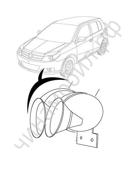 Звуковой сигнал Geely MK Cross