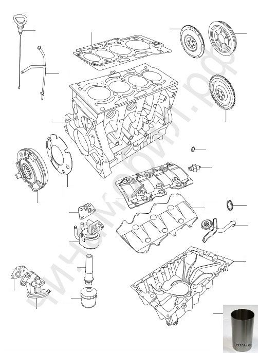 Блок цилиндров Chery CrossEastar