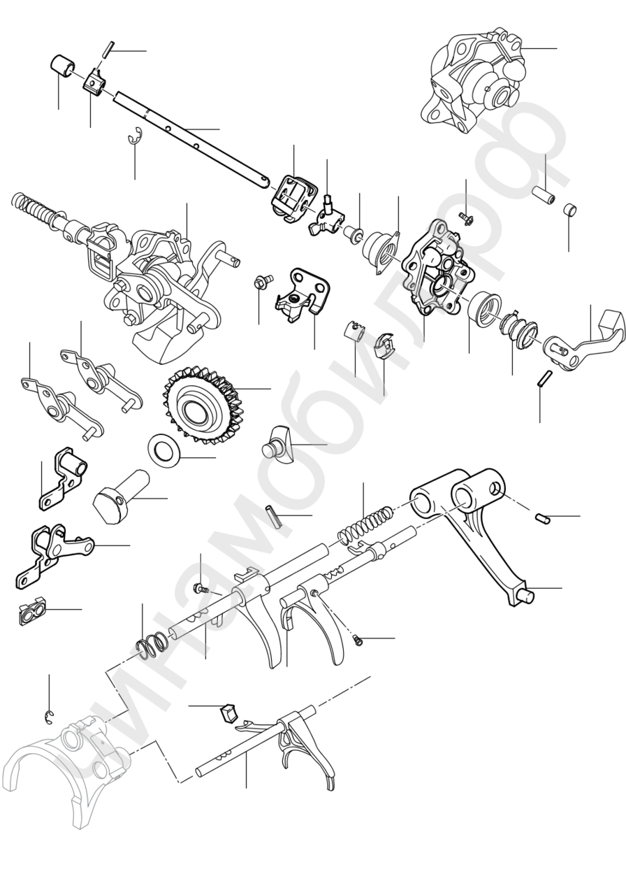 Вилки КПП Chery Tiggo 5