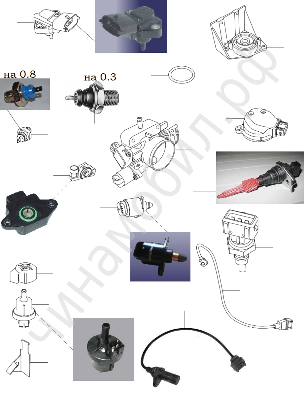 Датчики Chery Amulet
