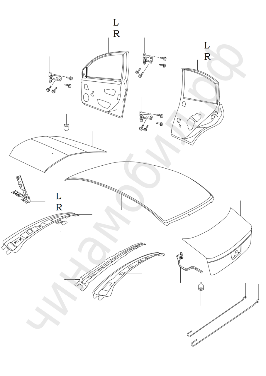 Капот Двери Chery Fora