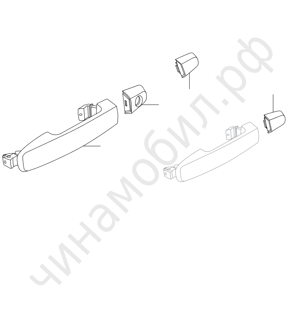 Наружные ручки Chery Bonus 3