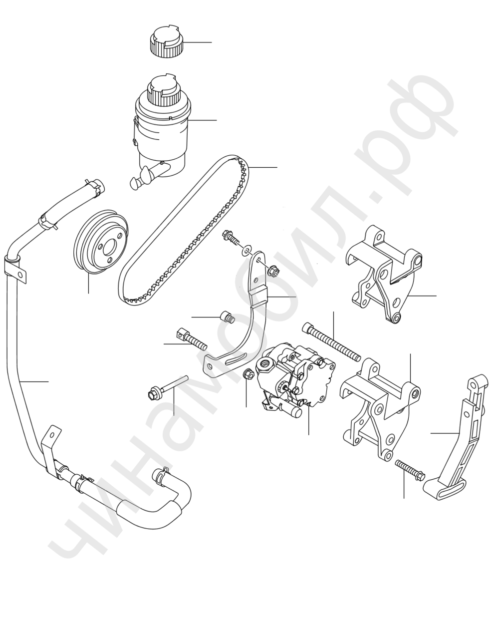 Насос ГУРа Chery Bonus 3
