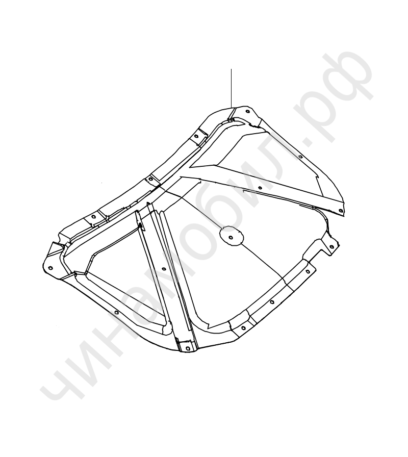 Обивка капота Chery Arrizo 7