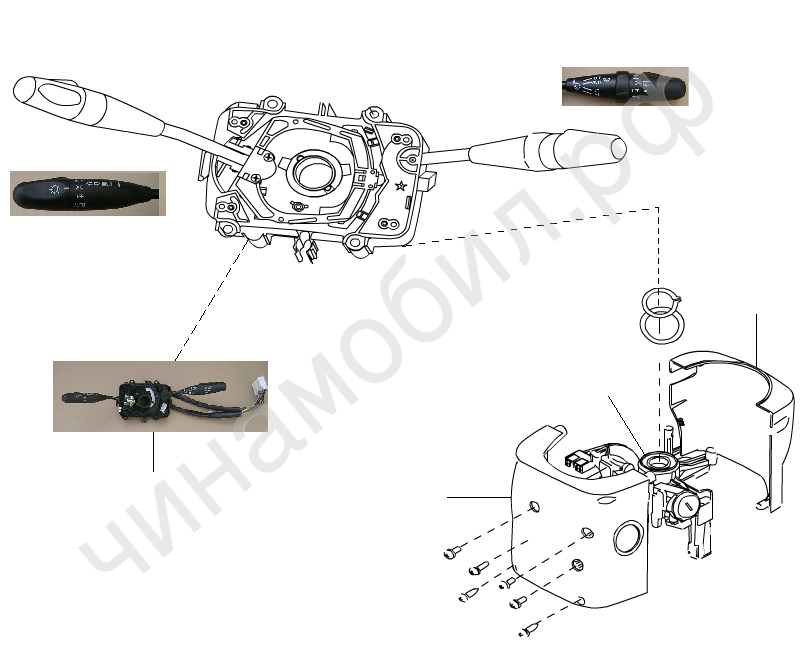 Подрулевые переключатели (новый салон) Great Wall Hover H3