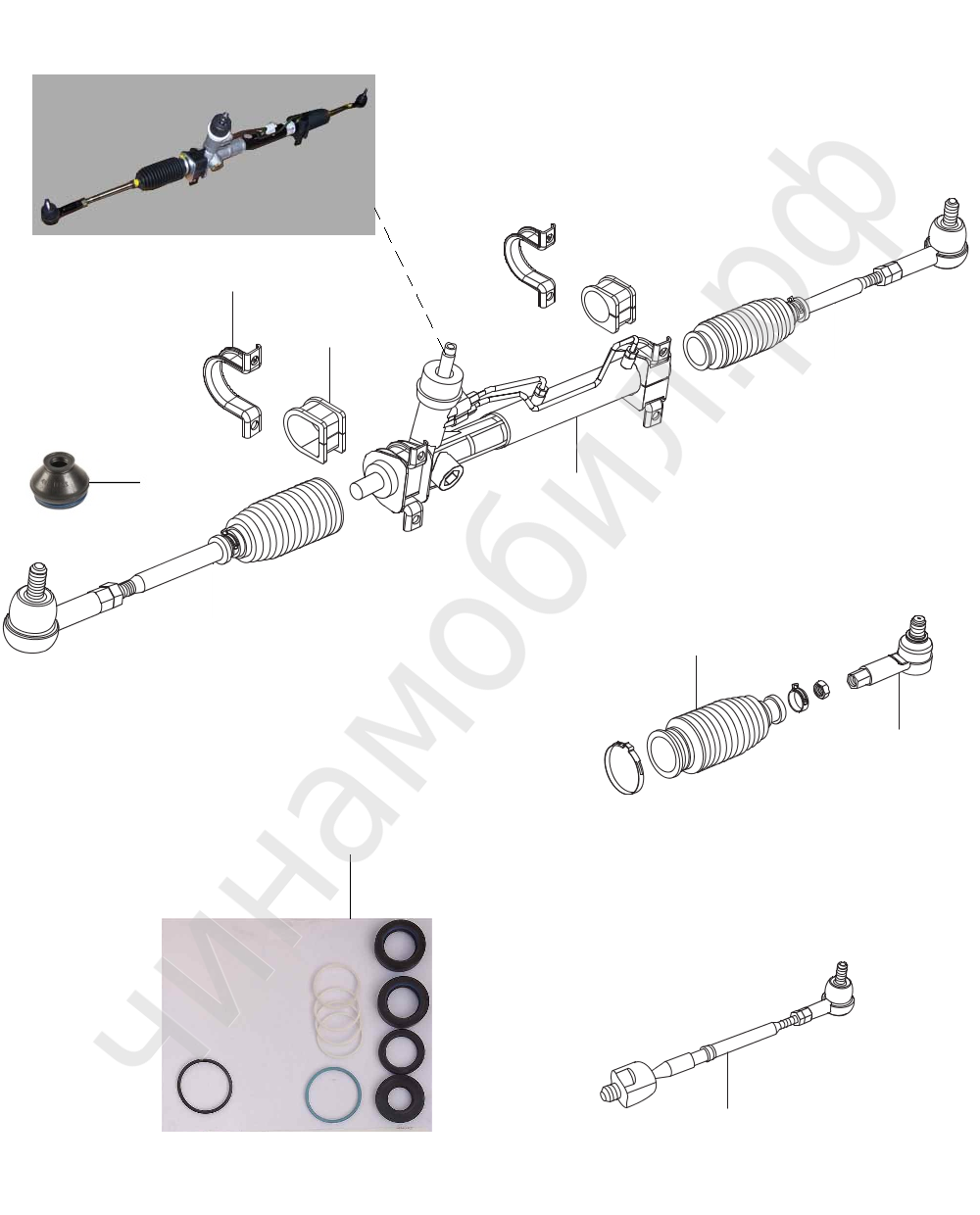 Chery qq рулевая рейка