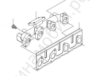 Коллектор выпускной двигателя Isuzu BJ493ZQ Foton BJ1039