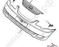 Бампер передний BYD F3