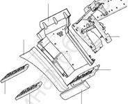 Корпус подножки правой двери Shacman F3000