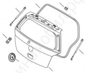 Дверь задка Geely MK Cross