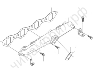 Коллектор впускной двигателя Isuzu BJ493ZQ Foton BJ1039