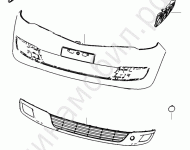 Задний бампер faw v5