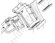 Корпус подножки левой двери Shacman F3000